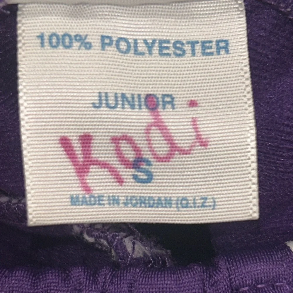 Soffe Purple Athletic Joggers Junior Size S Cheer Practice Drawstring Waist‎